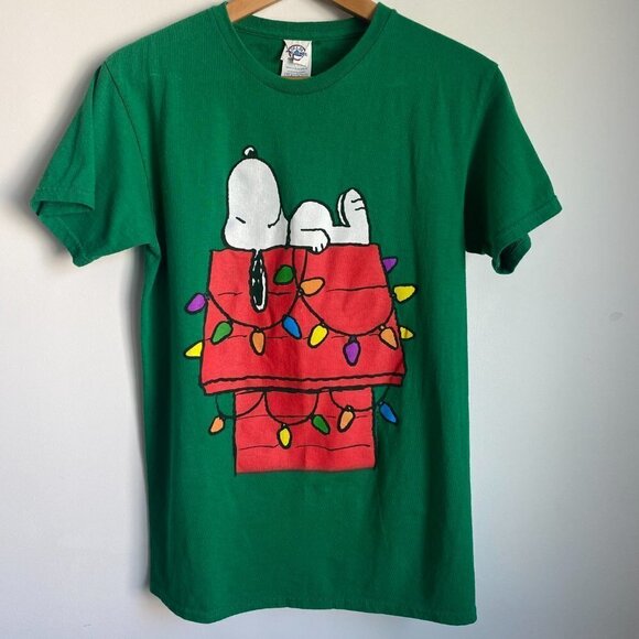 Snoopy Peanuts Christmas Graphic T-Shirt Tee Size S - Picture 2 of 4